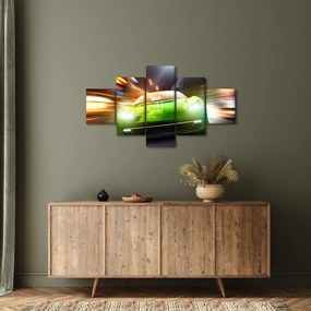 Obraz - Zielony samochód wyścigowy (125x70 cm)