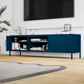 Szafka RTV długa XL granatowa ROSARIA 1700 x 400 x 500