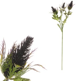 Sztuczny kwiat Eryngium fioletowy, 66 cm