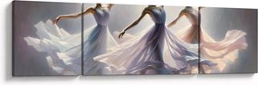 Obraz - Trzy baletki (170x50 cm)