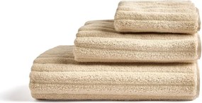 Beżowy bawełniany ręcznik kąpielowy frotte 70x140 cm Navira – Kave Home