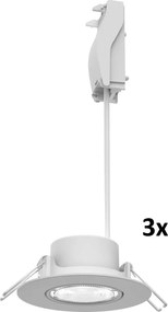 Philips - ZESTAW 3x ściemnialne oprawy wpuszczane sufitowe CILANTRO LED/5W/230V 2700K białe