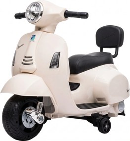 AIYAPLAY Elektryczny motocykl dziecięcy Mini Vespa GTS 6V z akumulatorem litowym Ergonomiczne siedzisko i oparcie 1,5-3 lat | Aosom PL
