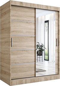 Szafa przesuwna dąb sonoma 150 cm E7-P66