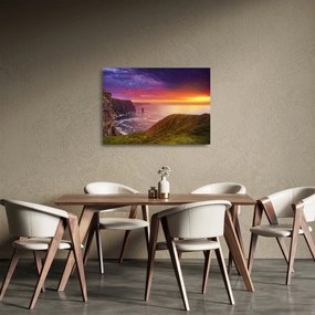 Obraz na szkle - Klify Moheru (70x50 cm)