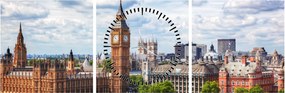 Obraz - Big Ben (z zegarem) (90x30 cm)