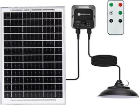 Aigostar - Solarna lampa wisząca LED na linkę z czujnikiem LED/3,7V 6000 mAh IP65 + pilot