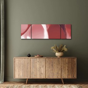 Obraz - Czerwony abstrakcyjny kwiat N⁰3 (170x50 cm)