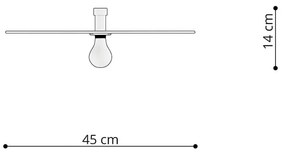 Czarna lampa sufitowa ø 45 cm Soho – Nice Lamps