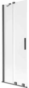 Mexen Velar parawan nawannowy 2-skrzydłowy rozsuwany 70 x 150 cm, szron, gun gray szczotkowany - 896-070-000-31-66