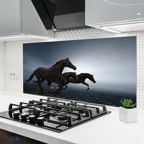Szkło Ozdobne do Kuchni Konie Na Wolnym Wybiegu