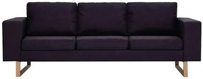 Elegancka trzyosobowa sofa Williams 3X - czarna