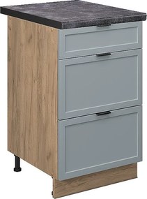 Szafka dolna do kuchni jasnoniebiesko-szary 50x60x82 fame-line