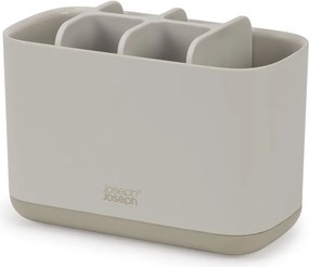 Beżowy plastikowy stojak na szczoteczki do zębów EasyStore – Joseph Joseph