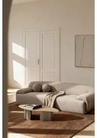 Sofa Trzyosobowa Tapicerowana Shirina Bukla Brąz Mokka - Sklum