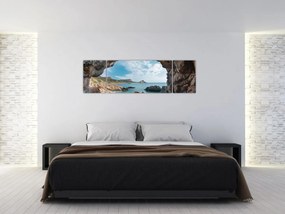 Obraz - Jaskinia przy morzu (170x50 cm)