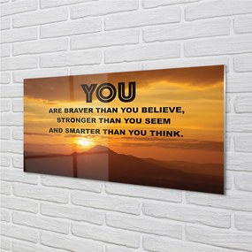 Szkło Ozdobne do Kuchni Napis pod Słońcem