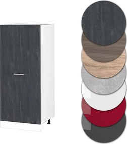 Wysoka szafa czarny beton 60x57x143 r-line