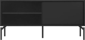 Czarna szafka pod TV 116x55x42 cm Met Mini – noo.ma