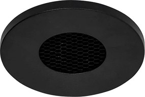 Zestaw 6 nowoczesnych, wpuszczanych reflektorów łazienkowych czarnych IP54 - Shed Honey