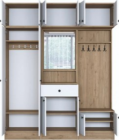 Zestaw do przedpokoju Ewa White and Walnut