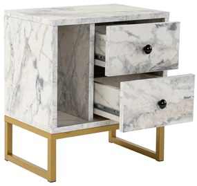 Stolik nocny Glimmer Fressia Marble Gold