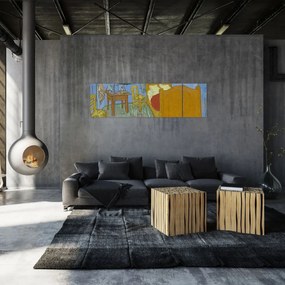 Obraz - Vincent van Gogh, The Bedroom, reprodukcje (170x50 cm)