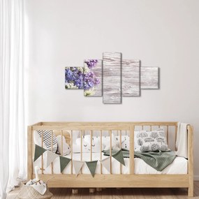 Obraz bzu na drewnie (125x70 cm)