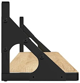 2 półki ścienne na kwiaty dąb sonoma 80 cm C9-E36