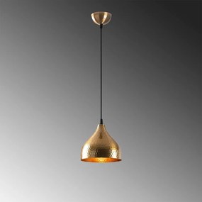 Lampa wisząca w kolorze złota z metalowym kloszem ø 18 cm Tattoo – Opviq lights