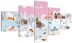 Obraz - Magiczna zima (125x70 cm)