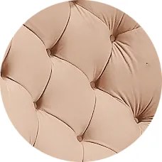 Fotel USZAK bujany tapicerowany z podłokietnikami, kolor Pudrowy róż tkanina MAGIC VELVET