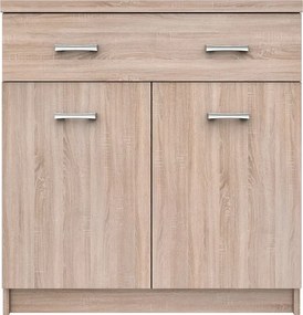 Komoda z szufladą i półkami 80 cm dąb sonoma B2-R04