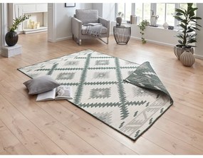Zielono-kremowy dywan odpowiedni na zewnątrz NORTHRUGS Malibu, 230x160 cm
