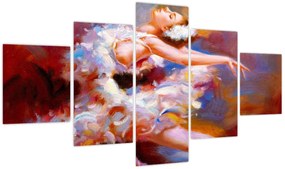 Obraz - Baletnica, malarstwo (125x70 cm)