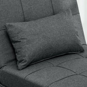 HOMCOM 4-w-1 wielofunkcyjna rozkładana sofa, składany fotel do spania z regulowanym oparciem i poduszką | Aosom PL