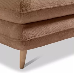 Narożnik MONTE Lewostronny z funkcją spania, pojemnikiem i poduszkami, Sorriso 05 Brązowy WERSAL