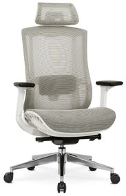 Fotel Biurowy Ergonomiczny Obrotowy SKY Beżowy Nowoczesny