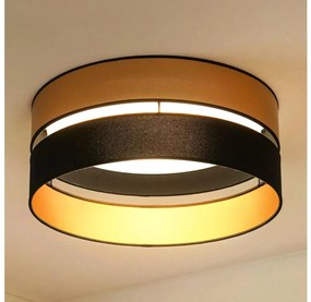 Brilagi - LED Plafon ROYAL LED/24W/230V śr. 45 cm czarny/złoty