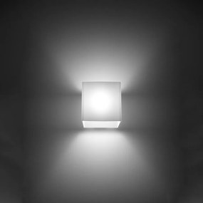 Kinkiety nowoczesny Zinalo, szkło - 1 źródło światła 3000K - L.10 x H.10 cm - biały