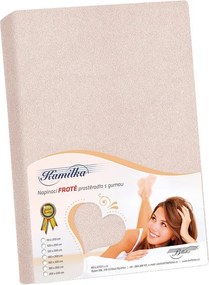 Bellatex prześcieradło frotte pudrowy różowy, 90 x 200 cm