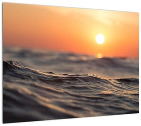 Obraz na szkle powierzchni wody (70x50 cm)