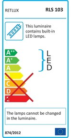 Retlux RLS 103 Samoprzylepna taśma LED ciepłabiała, 3 m