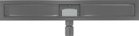 Mexen Flat korpus do odpływu liniowego 70 cm, gun gray szczotkowany - 1E15070