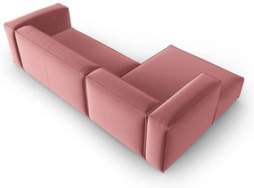Różowy aksamitny narożnik Mackay – Cosmopolitan Design