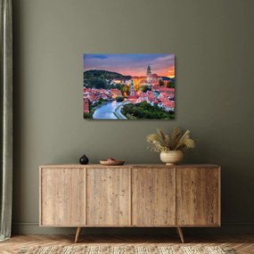 Obraz na szkle - Český Krumlov (70x50 cm)