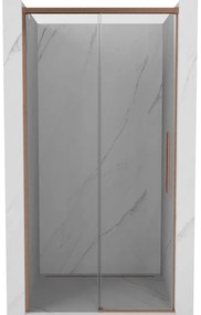 Mexen Rox drzwi prysznicowe rozsuwane 100 cm, transparent, miedź szczotkowana - 8C2-100-000-65-00