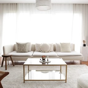 Stolik w kolorze złota 60x90 cm Astro – Neostill
