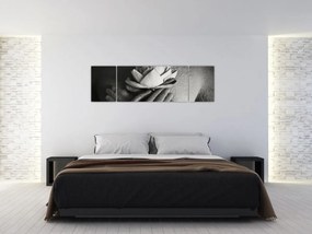 Obraz - Lotos w rękach Buddy (170x50 cm)