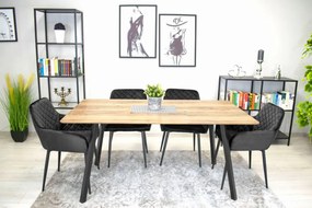 PROMOCJA Czarny aksamitny krzesło NOLA II. jakość.